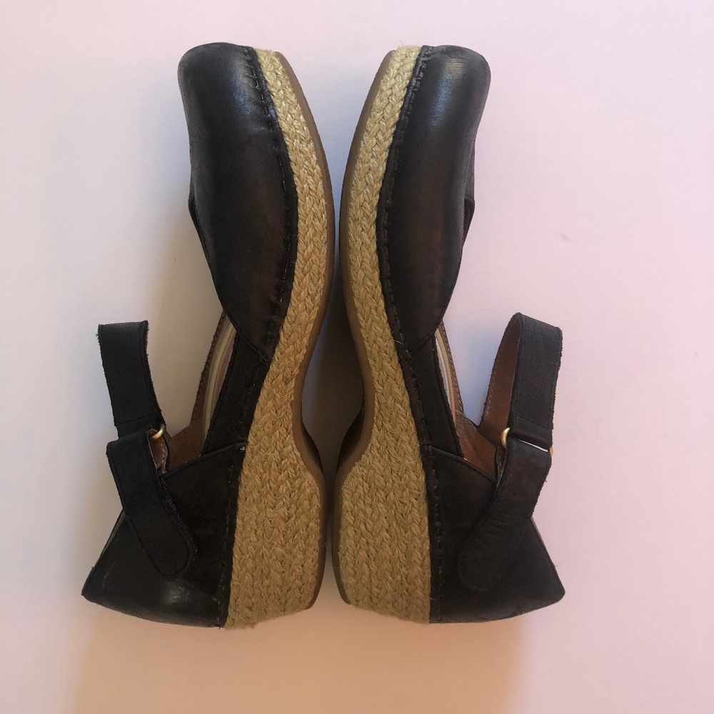 Dansko Jute Black Mary Jane Clog
